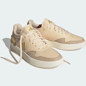 Adidas Katana Beige & Gold Tennis Shoes - Size 8.5